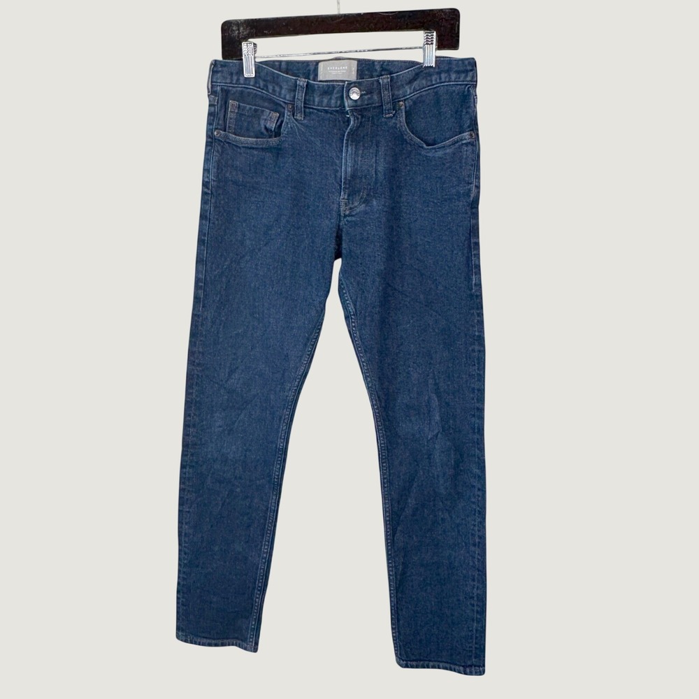 Everlane The Selvedge Slim Fit Jean 32x32 Dark Wash Blue Organic Cotton Denim